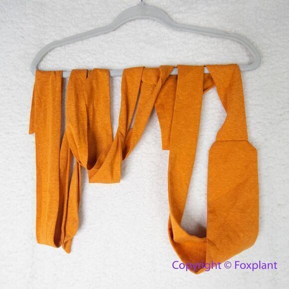 New! Eloquii orange‎ true wrap midi dress, plus size 28 - Picture 3 of 15